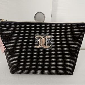 Juicy Couture NWT Shimmery Gold Travel Cosmetic Bag